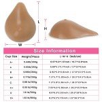 Vollence Silicone Breast Forms for Mastectomy, B Cup