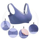 Seamless Post-Surgery Bra with Cotton Breast Forms