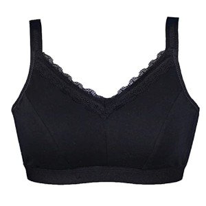 Post-Surgery Cotton Bra with Pockets for Women