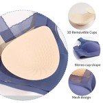 Seamless Post-Surgery Bra with Cotton Breast Forms