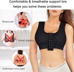 Nebility Women's Front Closure Post-Surgery Bras