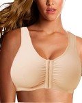 Nude Front Closure Post Surgical Bra, X-Large