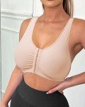 Nude Front Closure Post Surgical Bra, X-Large