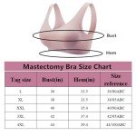 Witok Seamless Post-Surgery Mastectomy Bra for Women