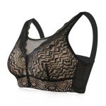 Mastectomy Bra with Pockets for Prosthesis - Black