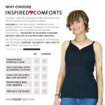 Comfortable Women's Mastectomy Camisole with Drain Pockets