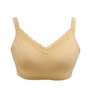 Cotton Post-Surgery Bra with Pockets for Mastectomy