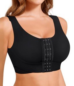 BRABIC Women's Wireless Front Closure Mastectomy Bra