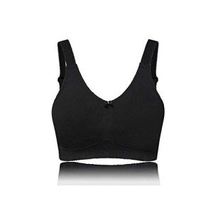 Mastectomy Bra with Pockets for Women - Black