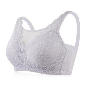 Women's Everyday Mastectomy Bra with Pockets - Grey 36C