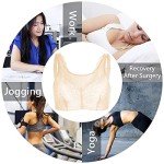 Beige Mastectomy Bra with Prosthesis Pockets, 38