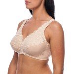 Frugue Women's Mastectomy Bra with Pockets - Beige