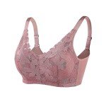 Purple Wireless Mastectomy Bra with Pockets - X-Large