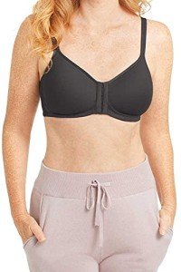 Amoena Mara Wire-Free Front Closure Mastectomy Bra - Dark Grey