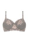 Amoena Women's Floral Wire-Free Mastectomy Bra, Grey/Rose