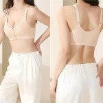 Sibrawom Women's Mastectomy Bra with Pockets