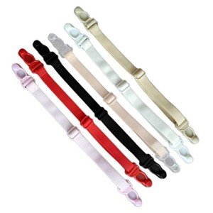 6-Pack Adjustable Non-Slip Bra Strap Clips