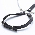 Asooll Black Punk Leather Body Chain Harness
