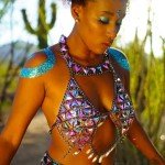 Boho Silver Body Chain Bra for Women