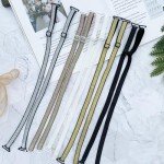 Glittery Bra Straps Set – 5 Pairs for Women