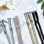 Glittery Bra Straps Set – 5 Pairs for Women