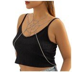 Silver Multi-Layer Spider Web Body Jewelry Set