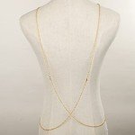 Rhinestone Gold Red Crystal Body Chain for Women