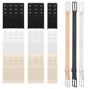 24 Pack Bra Extenders & Strap Clips - Plus Size