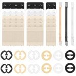 24 Pack Bra Extenders & Strap Clips - Plus Size