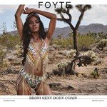 Boho Rhinestone Layered Gold Body Chain for Women