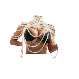 Women's Pearl Multi-Layer Chain Bikini Necklace