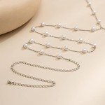 Missgrace Boho Layered Pearl Body Chain Jewelry