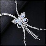 Sparkling Crystal Butterfly Body Chain for Women