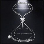 Sparkling Crystal Butterfly Body Chain for Women
