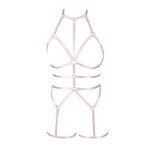 BBOHSS Women's Pink Punk Body Harness Bra