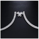 Rhinestone Butterfly Body Chain for Women