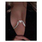 Rhinestone Butterfly Body Chain for Women