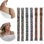 Boho Bra Straps Set - 3 Pairs for Women