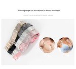 Adjustable Black Rhinestone Bra Straps - 3 Pairs