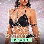 Sparkly Rhinestone Body Chain for Summer Fun