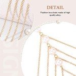 Nicute Gold Pearl Layered Body Chain Jewelry