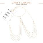 Nicute Gold Pearl Layered Body Chain Jewelry