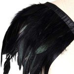 Black Adjustable Body Feathers Harness Bra