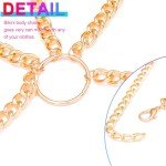 Gold Body Chain Necklace for Parties and Raves