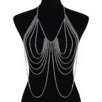 Sparkly Rhinestone Layered Body Chain for Women