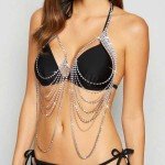 Sparkly Rhinestone Layered Body Chain for Women