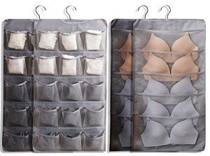 2-Pack Dual-Sided Closet Organizer with 20 Pockets
