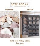 2-Pack Dual-Sided Closet Organizer with 20 Pockets