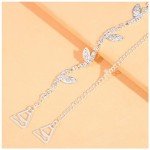 Rhinestone Leaf Shoulder Strap Jewelry for Women