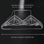 Silver Tassel Rhinestone Body Chain for Women